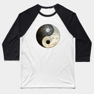 Yin and Yang - Day and Night Baseball T-Shirt